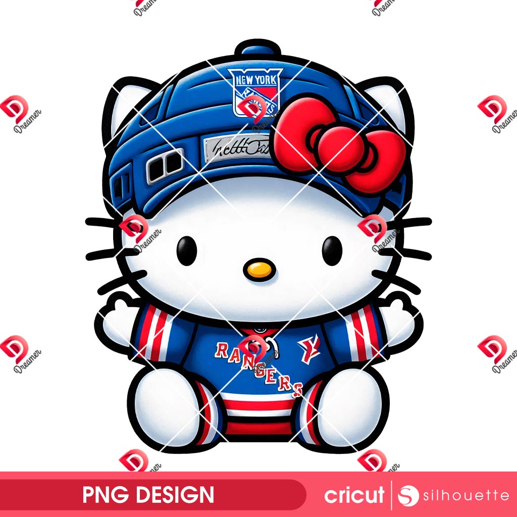 Hello Kitty New York Rangers PNG, NHL Sport Hello Kitty Hockey New York Rangers PNG 1 Hello Kitty New York Rangers PNG, NHL Sport Hello Kitty Hockey New York Rangers PNG