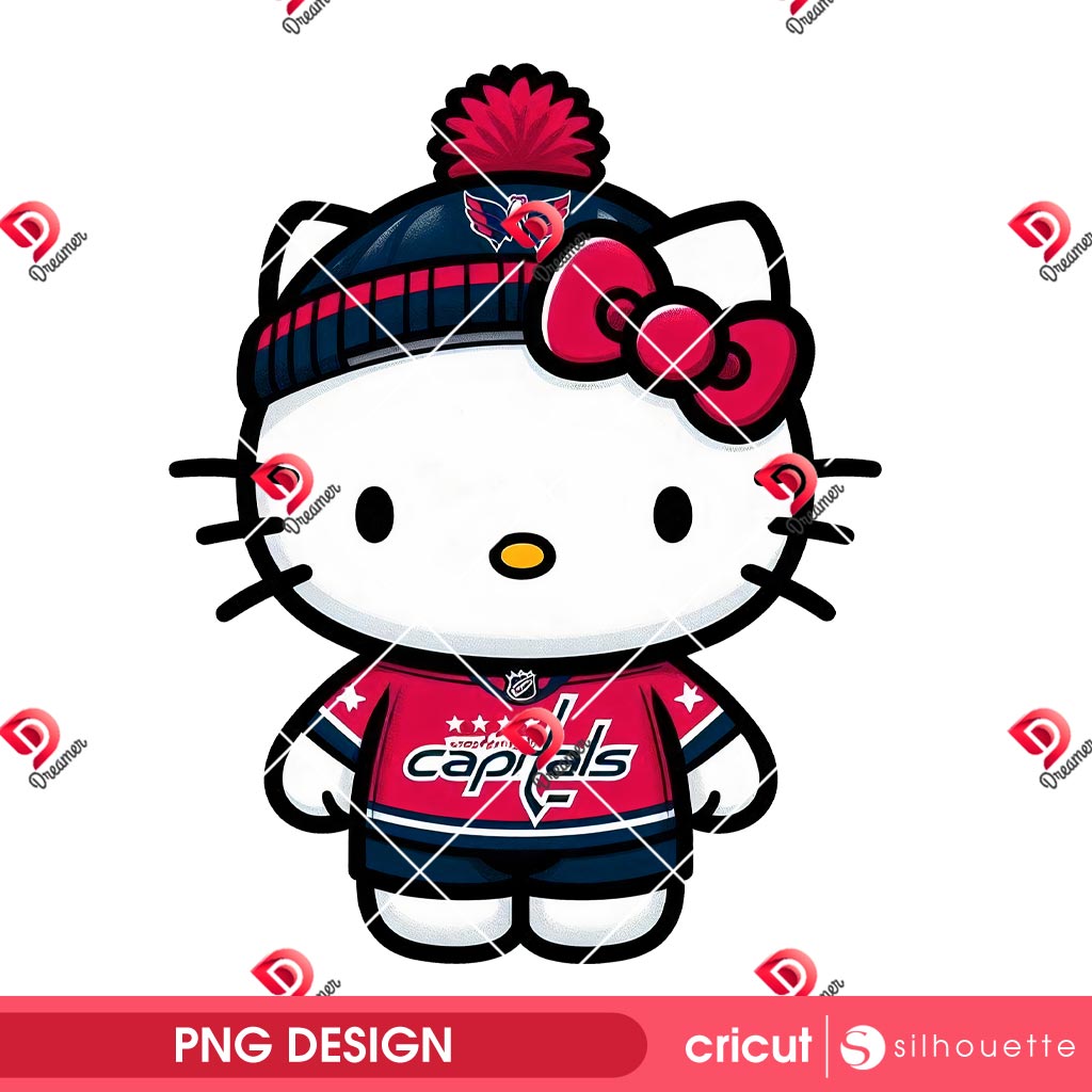 Hello Kitty Washington Capitals PNG, NHL Sport Hello Kitty Hockey Washington Capitals PNG 1 Hello Kitty Washington Capitals PNG, NHL Sport Hello Kitty Hockey Washington Capitals PNG