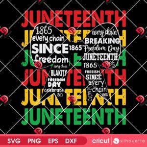 Juneteenth Coquette Bow SVG PNG, Black Month SVG PNG, Juneteenth 1865 Quote SVG PNG