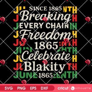 Juneteenth Quote SVG PNG, 1865 Juneteenth SVG PNG, Free Ish African American SVG PNG