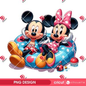 Mickey And Minnie Summer 2025 PNG, Hello Summer Disney Mouse Couple PNG