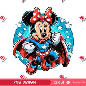 Minnie Mouse Superhero PNG, Disney Minnie Super Woman PNG