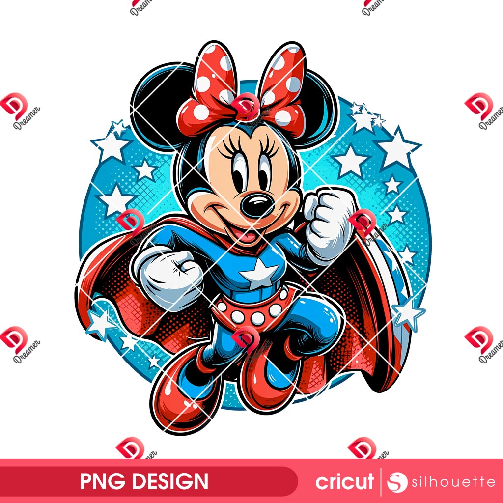 Minnie Mouse Superhero PNG, Disney Minnie Super Woman PNG 1 Minnie Mouse Superhero PNG, Disney Minnie Super Woman PNG