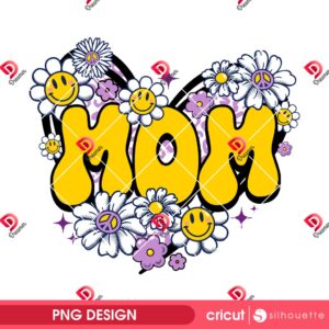 Mom Flower PNG, Mama Floral PNG, Gift For Mothers Day PNG