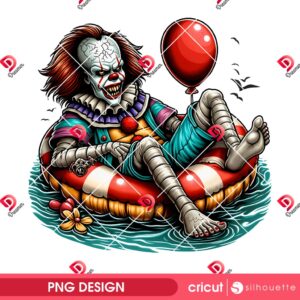 Pennywise Hello Summer 2025 PNG, Horror Killers Summer PNG