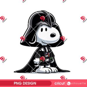 Snoopy Darth Vader PNG, Snoopy Star Wars Movie PNG, Peanuts Cartoon Star Wars PNG