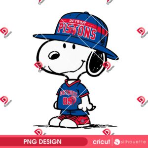Snoopy Detroit Pistons PNG, Snoopy Basketball PNG, Peanuts NBA Sport Pistons PNG