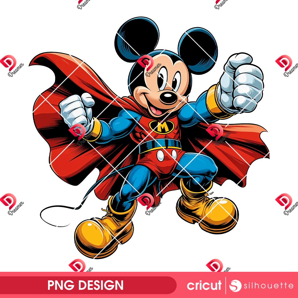 Superhero Mickey Mouse PNG, Disney Mouse Superman PNG 1 Superhero Mickey Mouse PNG, Disney Mouse Superman PNG