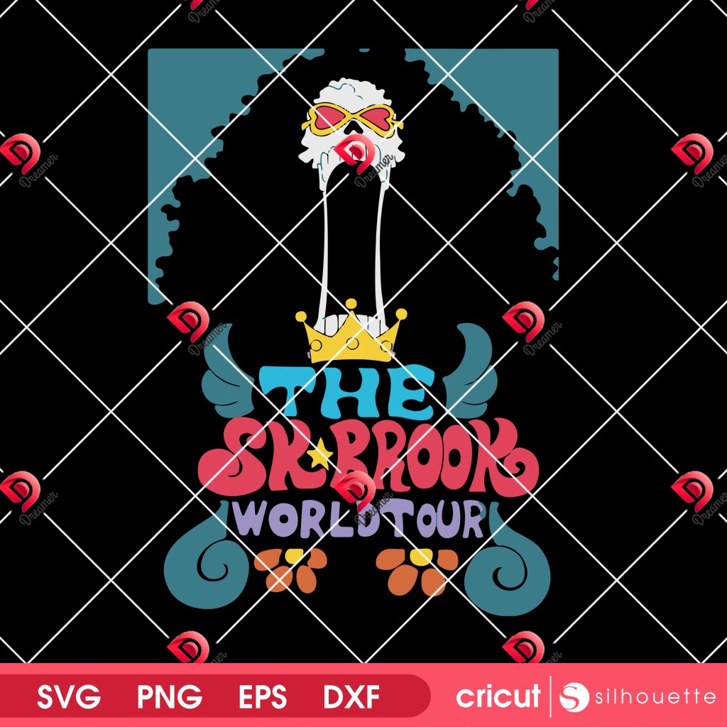 The Skbrook World Tour PNG SVG, One Piece Brook PNG SVG PNG, Brook Music Tour Funny PNG SVG 2 The Skbrook World Tour PNG SVG, One Piece Brook PNG SVG PNG, Brook Music Tour Funny PNG SVG