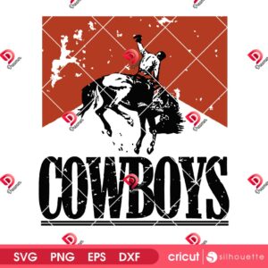 Vintage Cowboys SVG PNG, Retro Western Cowboys SVG PNG