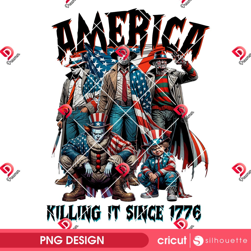 America Killing It Since 1776 PNG, Horror Movie Fourth Of July PNG, Thug Life Killers Independence Day PNG 2 America Killing It Since 1776 PNG, Horror Movie Fourth Of July PNG, Thug Life Killers Independence Day PNG
