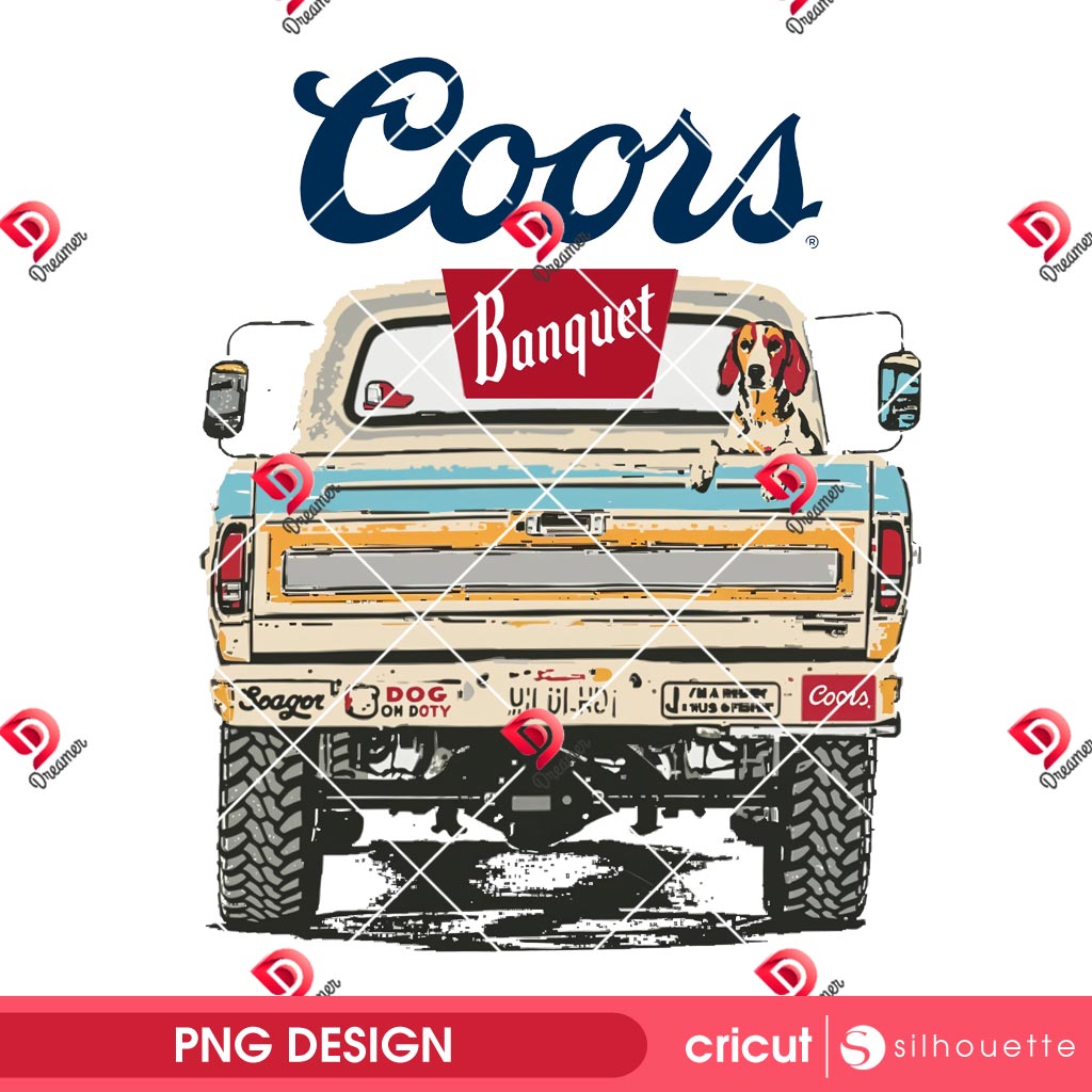 Coors Banquet PNG, Vintage Beer Truck PNG 2 Coors Banquet PNG, Vintage Beer Truck PNG