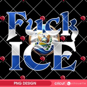 Fuck ICE El Salvador Flag PNG 3 Fuck ICE El Salvador Flag PNG