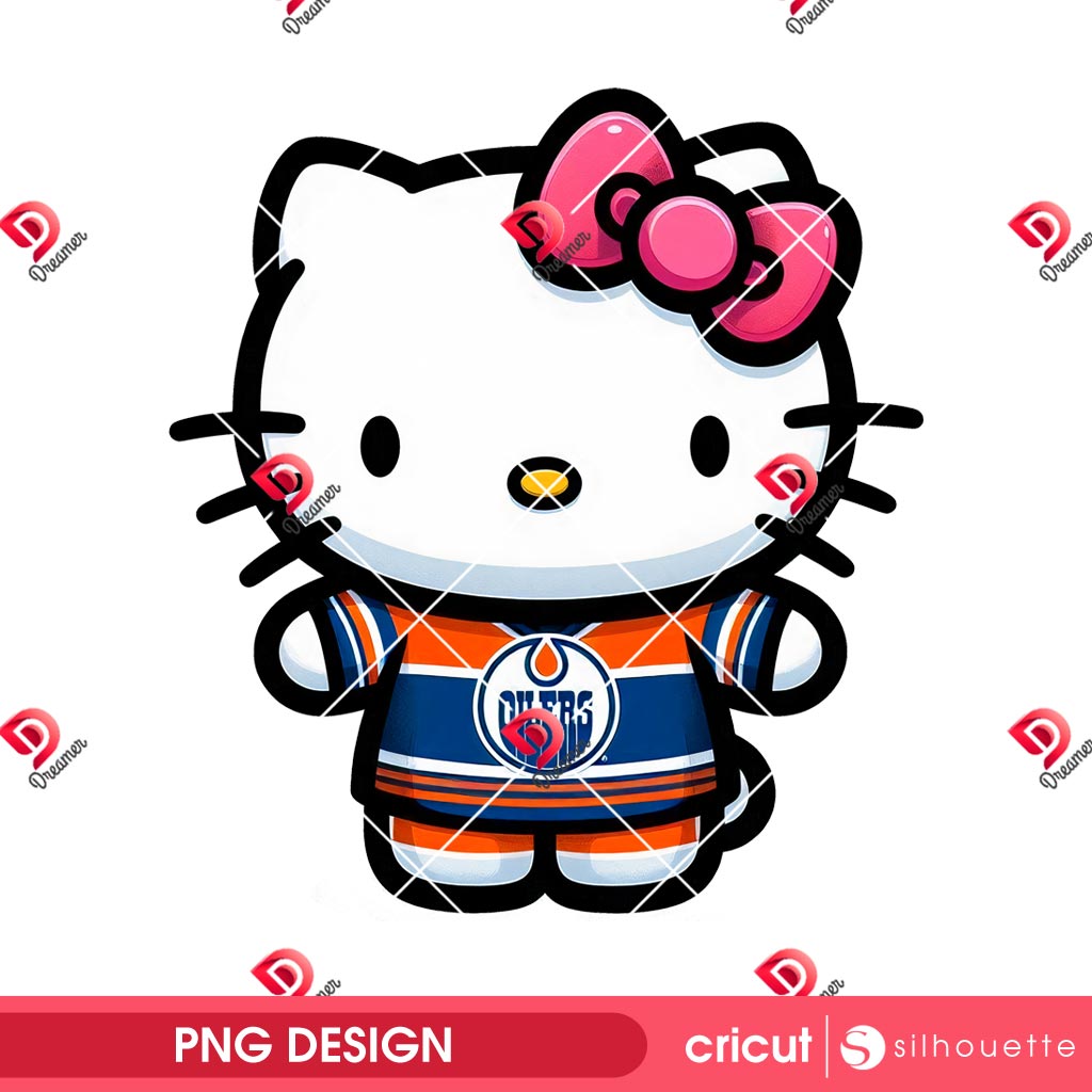 Hockey Hello Kitty Edmonton Oilers PNG, Hello Kitty NHL Sport Oilers Player PNG 1 Hockey Hello Kitty Edmonton Oilers PNG, Hello Kitty NHL Sport Oilers Player PNG