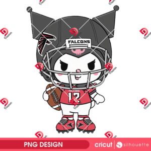 Kuromi Atlanta Falcons Player PNG, Kuromi NFL Football Falcons PNG
