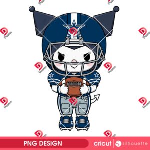Kuromi Dallas Cowboys Player PNG, Kuromi NFL Football Dallas Cowboys PNG
