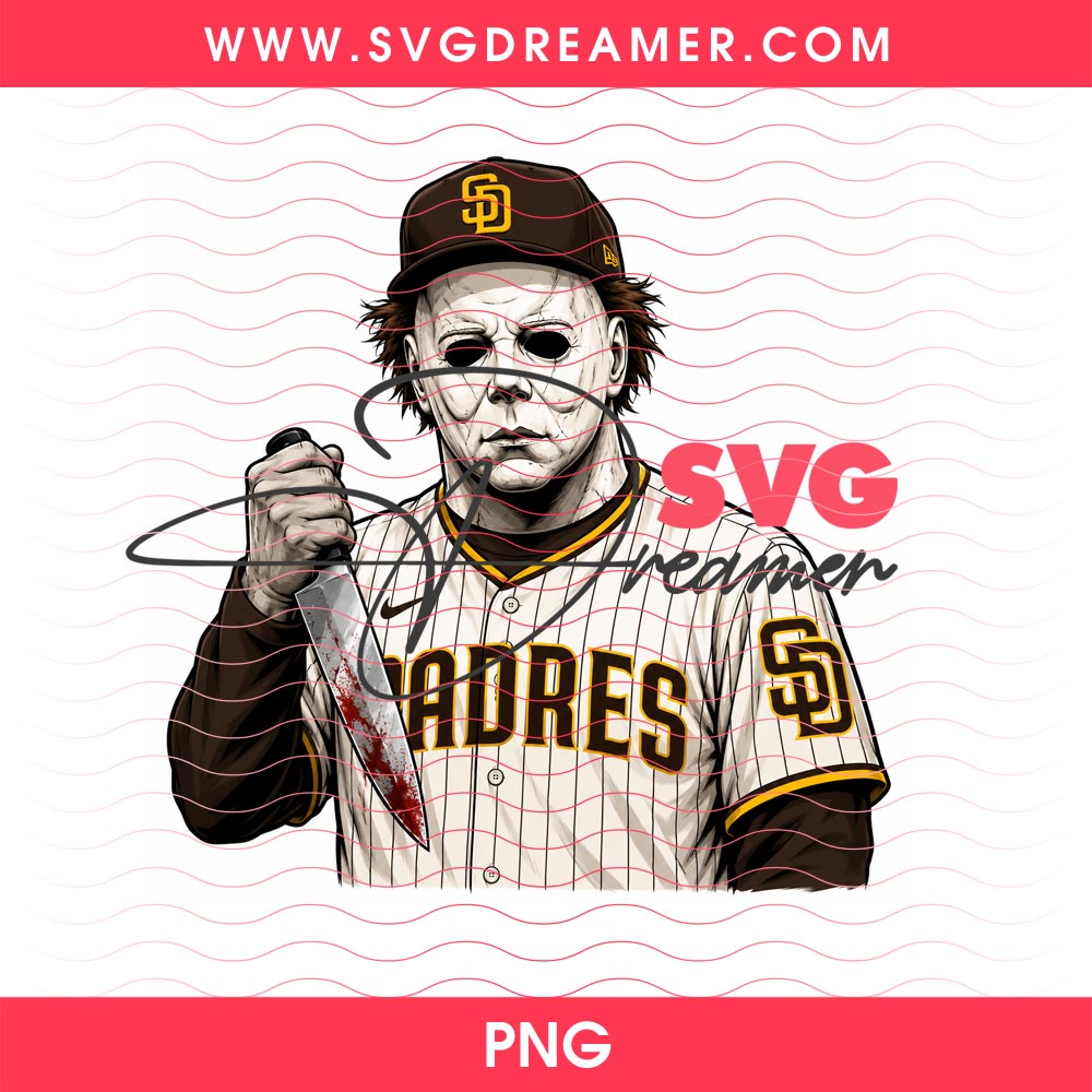 Michael Myers SD Padres Baseball PNG, Horror Myers Killer San Diego Padres Sport PNG 2 Michael Myers SD Padres Baseball PNG, Horror Myers Killer San Diego Padres Sport PNG 2