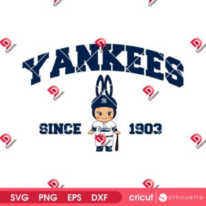 Sonny Angel NY Yankees SVG PNG, New York Yankees Baseball Sonny Angel PNG SVG