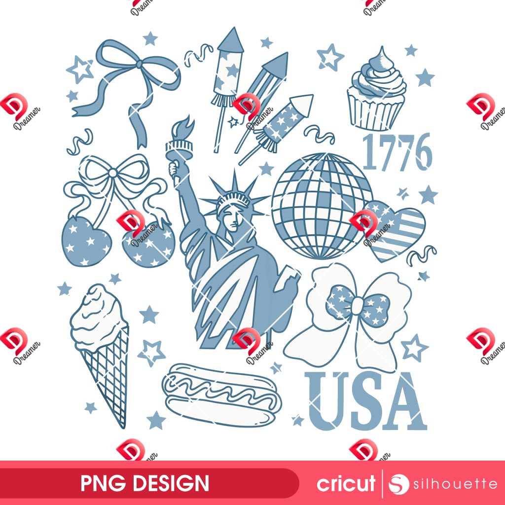 Vintage America Coquette Independence Day PNG, Preppy 4th Of July PNG, Girly Memorial Day PNG Design 2 Vintage America Coquette Independence Day PNG, Preppy 4th Of July PNG, Girly Memorial Day PNG Design