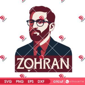 Zohran Mamdani SVG PNG Design, New York City Zohran Mamdani SVG PNG