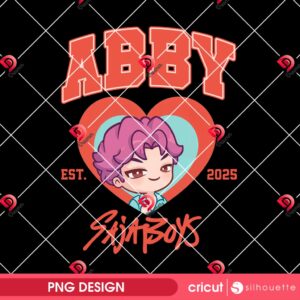 Abby Sajaboys EST 2025 PNG, Kpop Demon Hunters 2025 PNG, Huntrix PNG Design