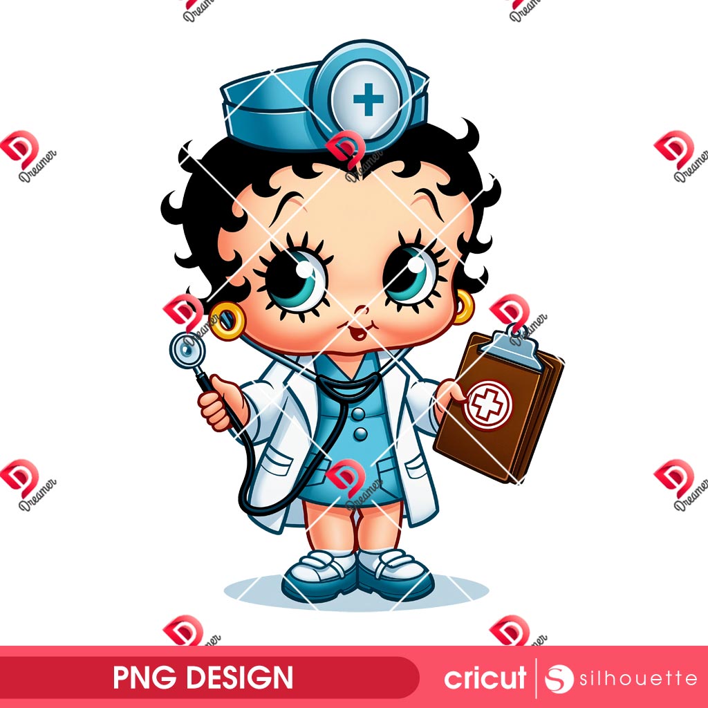 Baby Betty Boop Doctor PNG, Cute Betty Boop Wearing A Doctor Outfit PNG 1 Baby Betty Boop Doctor PNG, Cute Betty Boop Wearing A Doctor Outfit PNG