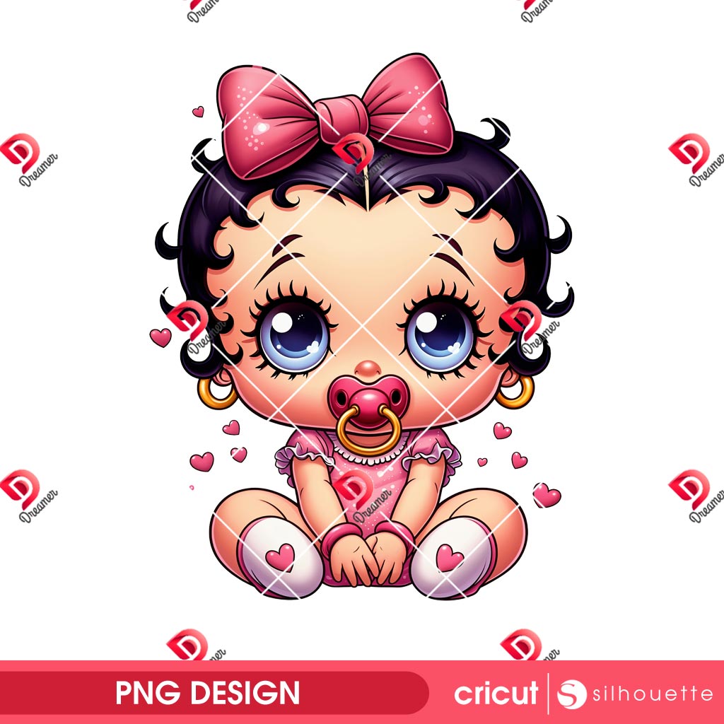 Baby Betty Boop PNG, Cute Cartoon Character PNG, Betty Boop PNG 2 Baby Betty Boop PNG, Cute Cartoon Character PNG, Betty Boop PNG