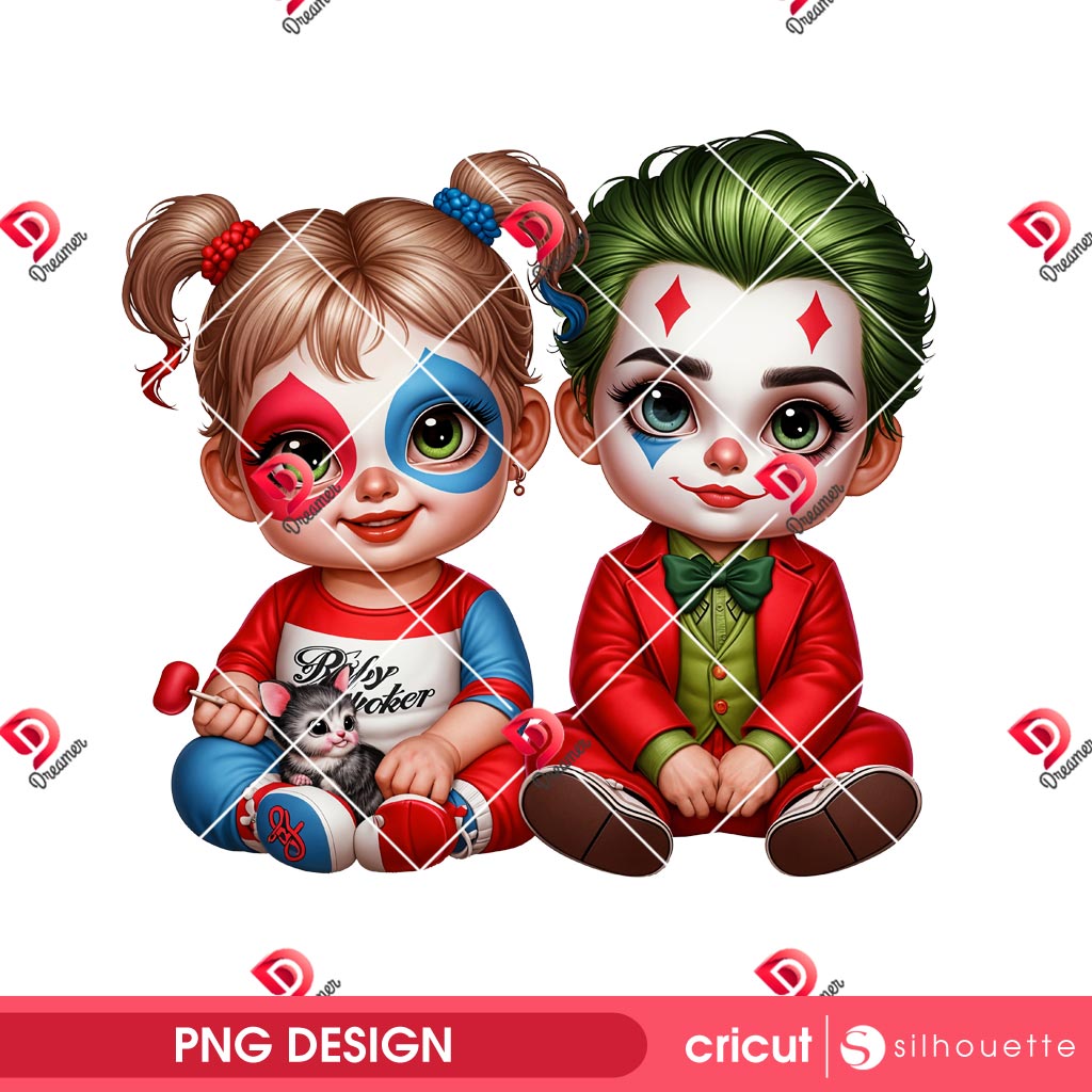 Baby Harley Quinn And Joker PNG, Baby Movie Characters PNG, Cute Movie Couple PNG 1 Baby Harley Quinn And Joker PNG, Baby Movie Characters PNG, Cute Movie Couple PNG