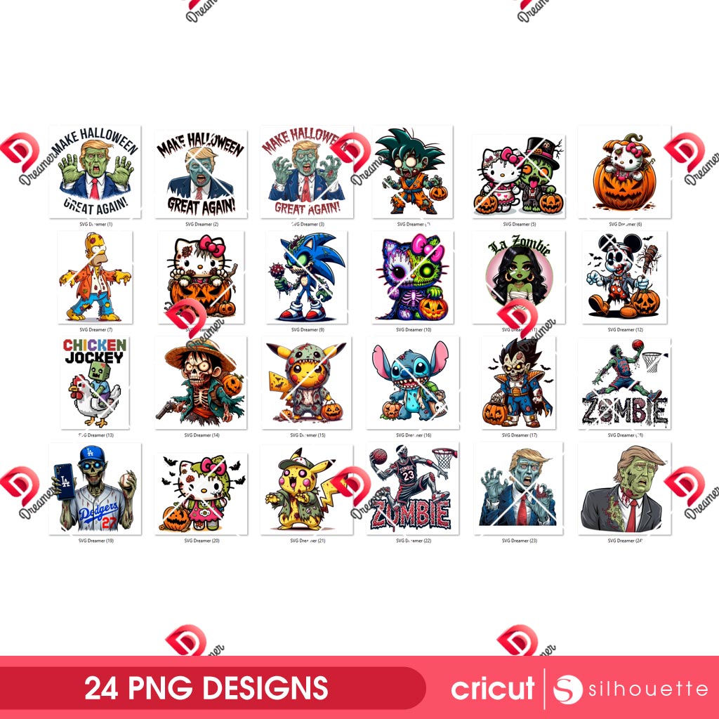 Bundle Zombie Characters PNG, Zombie Halloween Cartoon Characters PNG Bundle 1 Bundle Zombie Characters PNG, Zombie Halloween Cartoon Characters PNG Bundle