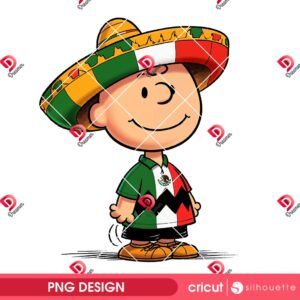 Charlie Brown Wearing Mexico Soccer Uniforms PNG, Peanuts Snoopy Charlie Brown Mexico Soccer PNG