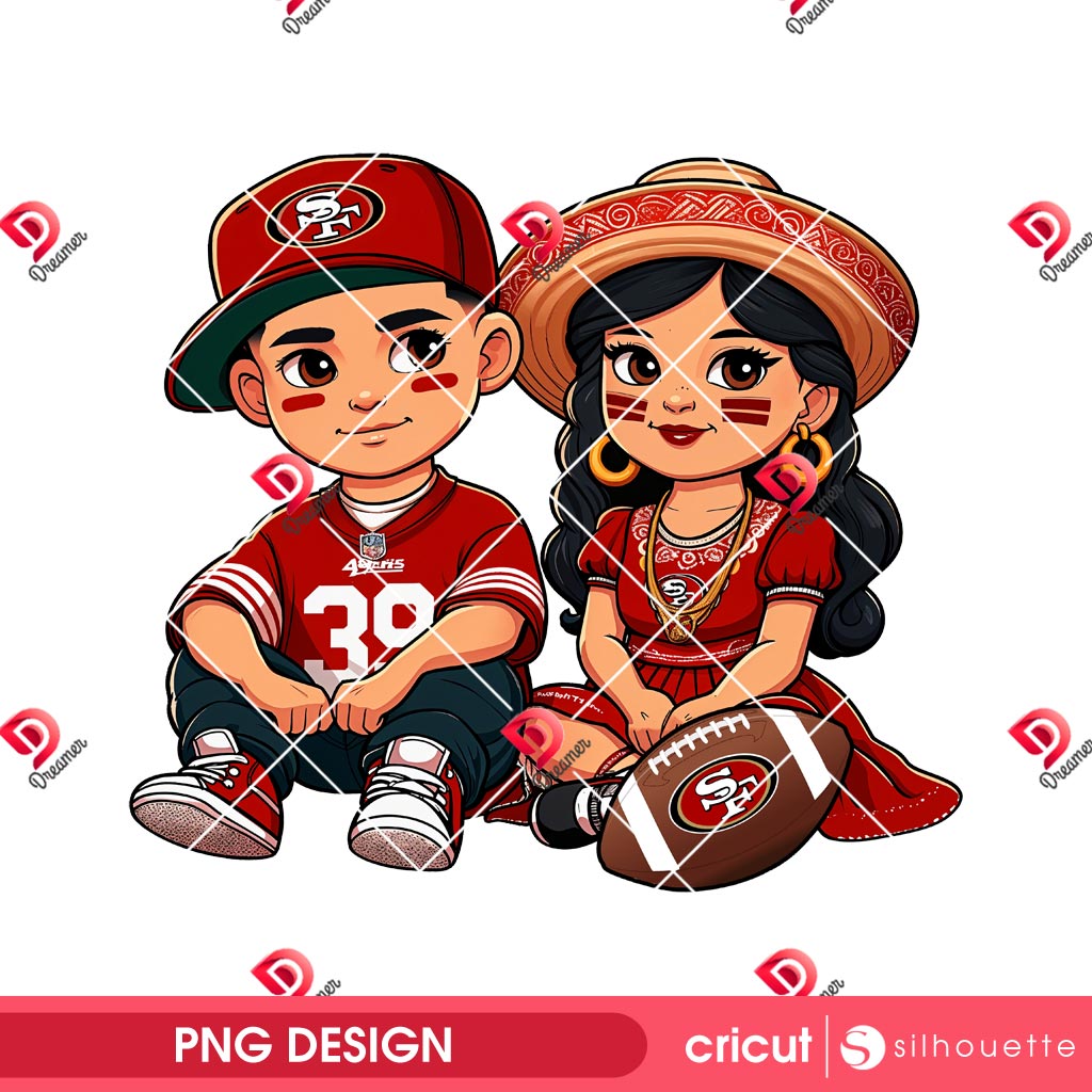 Chicano Couple San Francisco 49ers PNG, Cute Chicana Sport NFL PNG, Chicano Football Couple 49ers PNG 1 Chicano Couple San Francisco 49ers PNG, Cute Chicana Sport NFL PNG, Chicano Football Couple 49ers PNG