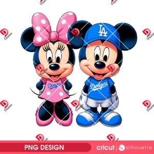 Bundle Mickey Mouse LA Dodgers PNG, Los Angeles Dodgers Disney Friends PNG Bundle, Mickey Baseball PNG 54 Couple Disney Mouse LA Dodgers PNG, Mickey Minnie Los Dodgers Baseball PNG