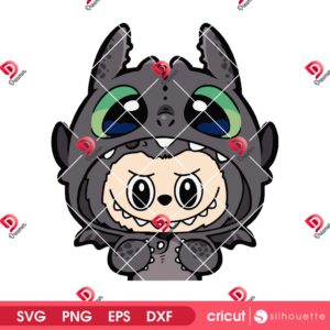 Cute Labubu Dragon SVG PNG, Baby Labu Dragon Hoodie Outfit SVG PNG, How to Train Your Dragon Inspired PNG SVG