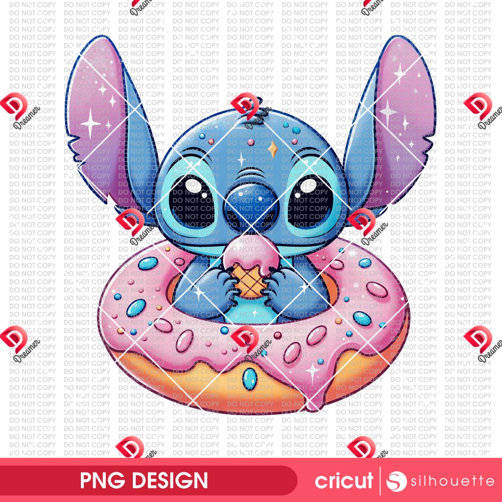 Cute Stitch Donut Cake PNG, Disney Cartoon Stitch With Donut PNG 2 Cute Stitch Donut Cake PNG, Disney Cartoon Stitch With Donut PNG