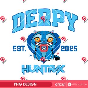 Derpy Huntrix EST 2025 PNG, Demon Hunters Kpop Music Derpy PNG