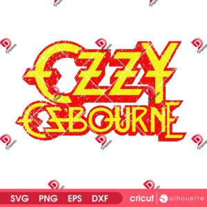 Distressed Ozzy Osbourne SVG PNG, RIP Ozzy Osbourne 1948 - 2025 SVG PNG