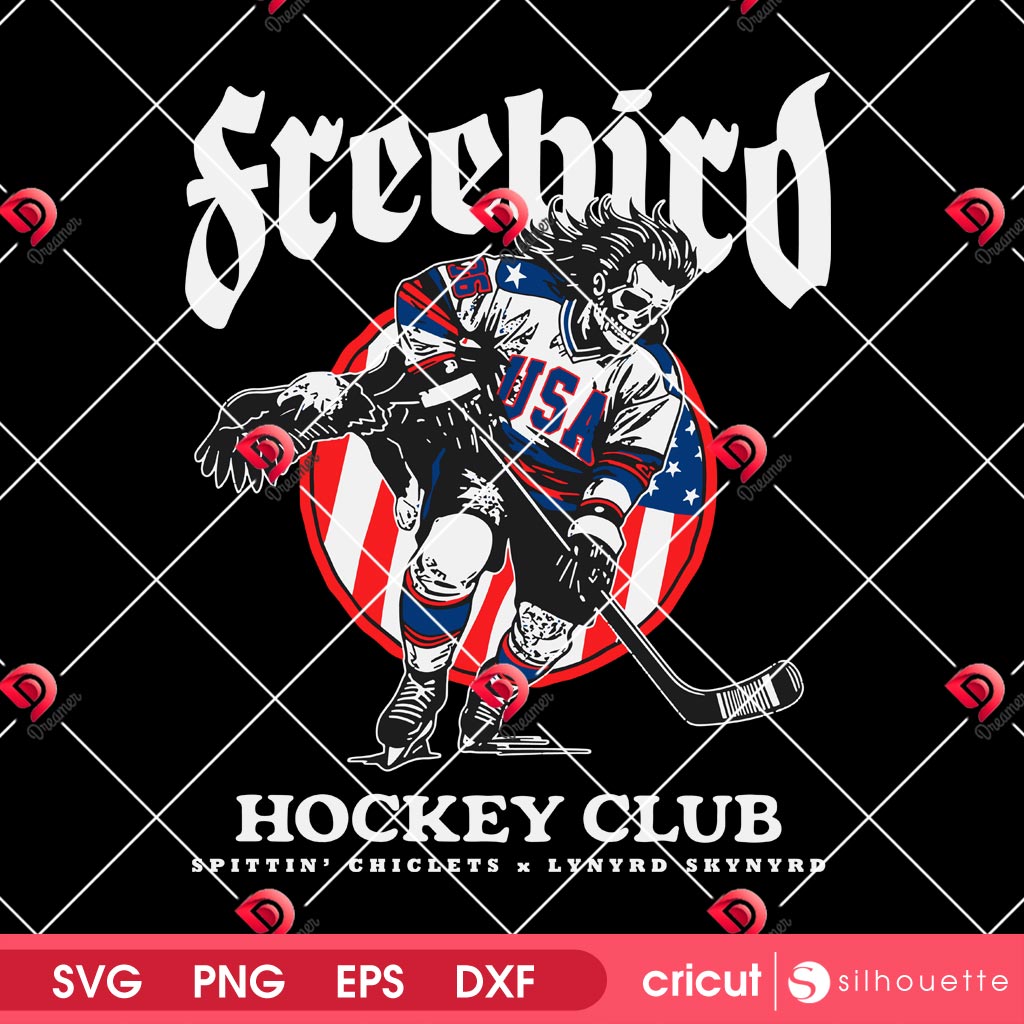 Freebird Hockey Club SVG PNG Design, Lynyrd Skynyrd Collab Patriotic Hockey PNG SVG 2 Freebird Hockey Club SVG PNG Design, Lynyrd Skynyrd Collab Patriotic Hockey PNG SVG