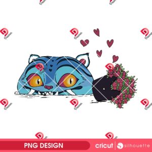 Funny Demon Hunters Tiger PNG Design, Huntrix Kpop Demon Hunter PNG