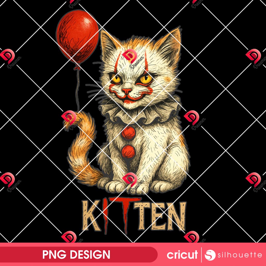 Halloween Kitten Horror Killer Cat PNG, Pennywise Cat PNG, Halloween Character 2025 PNG 1 Halloween Kitten Horror Killer Cat PNG, Pennywise Cat PNG, Halloween Character 2025 PNG