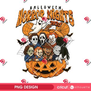Horror Nights 2025 Halloween PNG, Horror Friends Halloween 2025 PNG