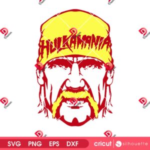 Hulkamania Face SVG PNG, RIP Hulk Hogan 1953 2025 SVG PNG