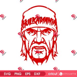 Hulkamania Silhouette SVG PNG, Hulk Hogan RIP SVG PNG
