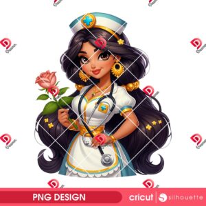 Jasmine Nurse PNG, Disney Princess Nurse In Hospital PNG