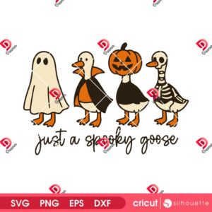 Just A Spooky Goose SVG PNG, Funny Halloween Design SVG PNG