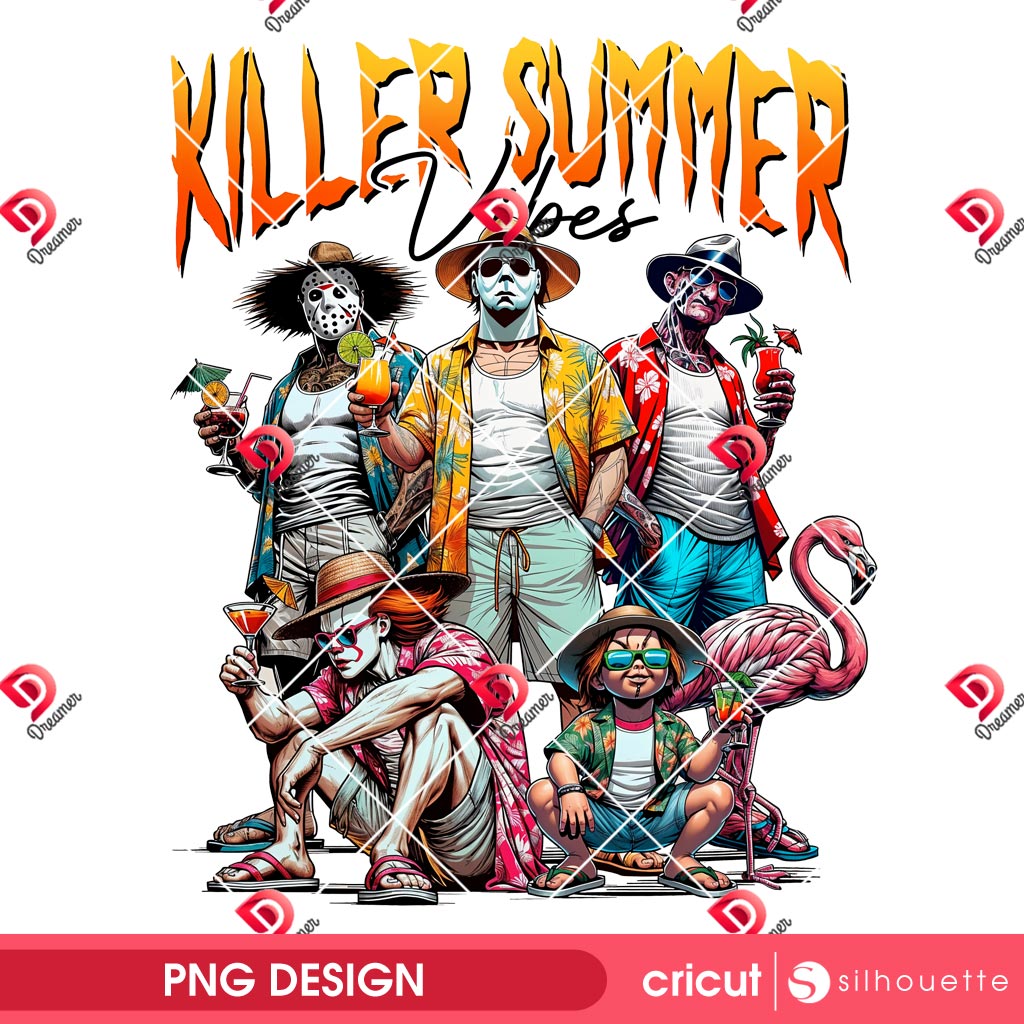 Killer Summer Vibes PNG Design, Horror Summer Halloween PNG, Horror Killer Halloween PNG 1 Killer Summer Vibes PNG Design, Horror Summer Halloween PNG, Horror Killer Halloween PNG