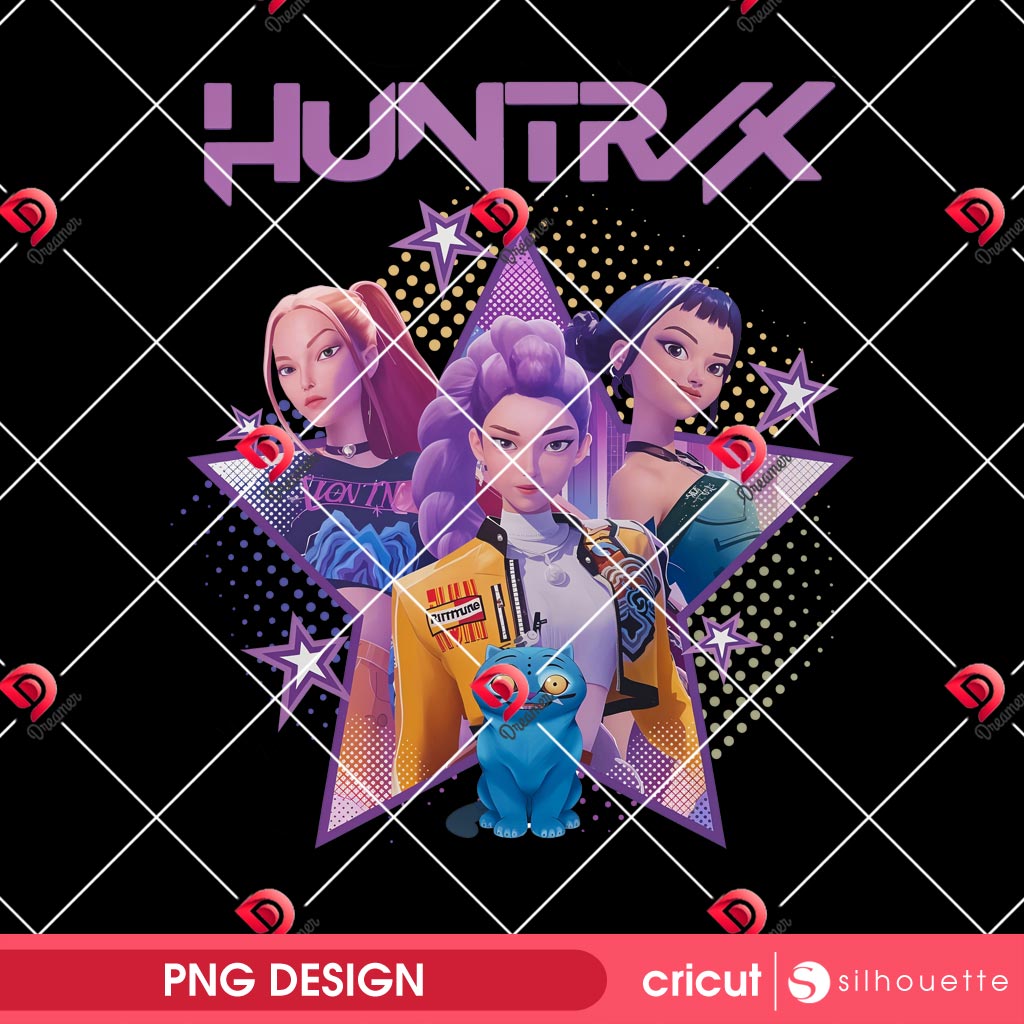 Kpop Huntrix PNG Design, Kpop Demon Hunters PNG Design 2 Kpop Huntrix PNG Design, Kpop Demon Hunters PNG Design