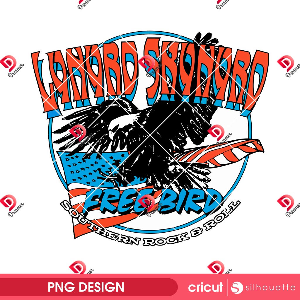 Lynyrd Skynyrd Free Bird PNG, Eagle American Flag Southern Rock Roll PNG 2 Lynyrd Skynyrd Free Bird PNG, Eagle American Flag Southern Rock Roll PNG