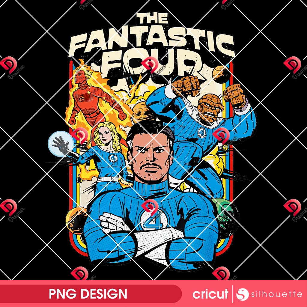 Marvel The Fantastic Four PNG Design, First Steps Fantastic Four PNG Design, Marvel Cartoon PNG 2 Marvel The Fantastic Four PNG Design, First Steps Fantastic Four PNG Design, Marvel Cartoon PNG