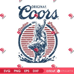 Original Coors Rodeo Legend SVG PNG