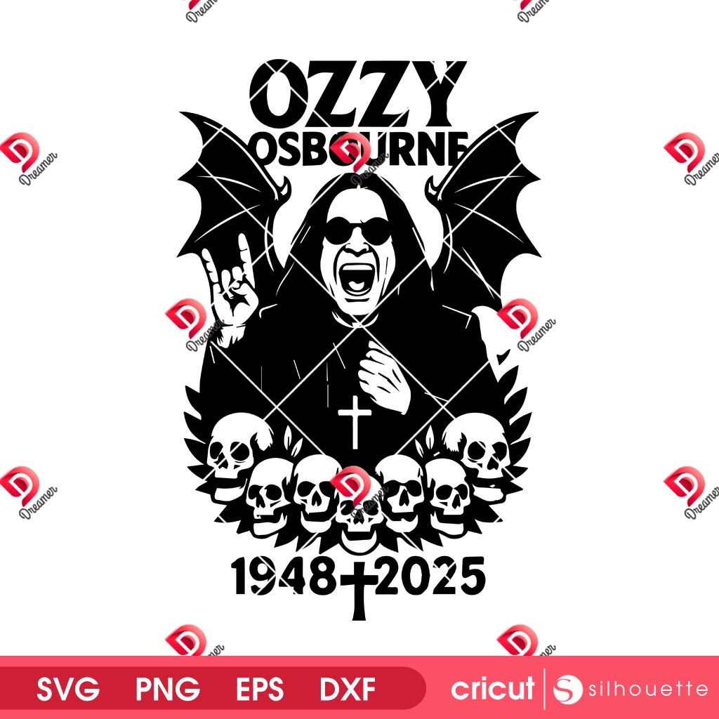 Ozzy Osbourne 1948 - 2025 SVG PNG, RIP Ozzy Osbourne SVG PNG 1 Ozzy Osbourne 1948 - 2025 SVG PNG, RIP Ozzy Osbourne SVG PNG